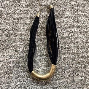 Suede and Metal necklace